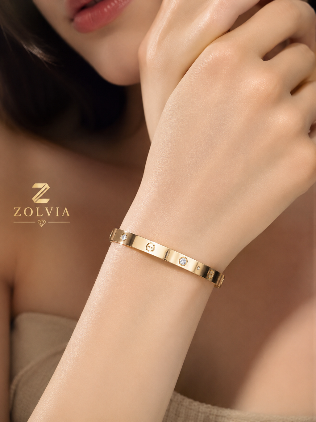 Zolvia Luxury Gold Bracelet Gift Box | Includes Free Love Note