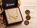 Customised Infinity Name Locket For Couples | Premium Gold Finish Necklace
