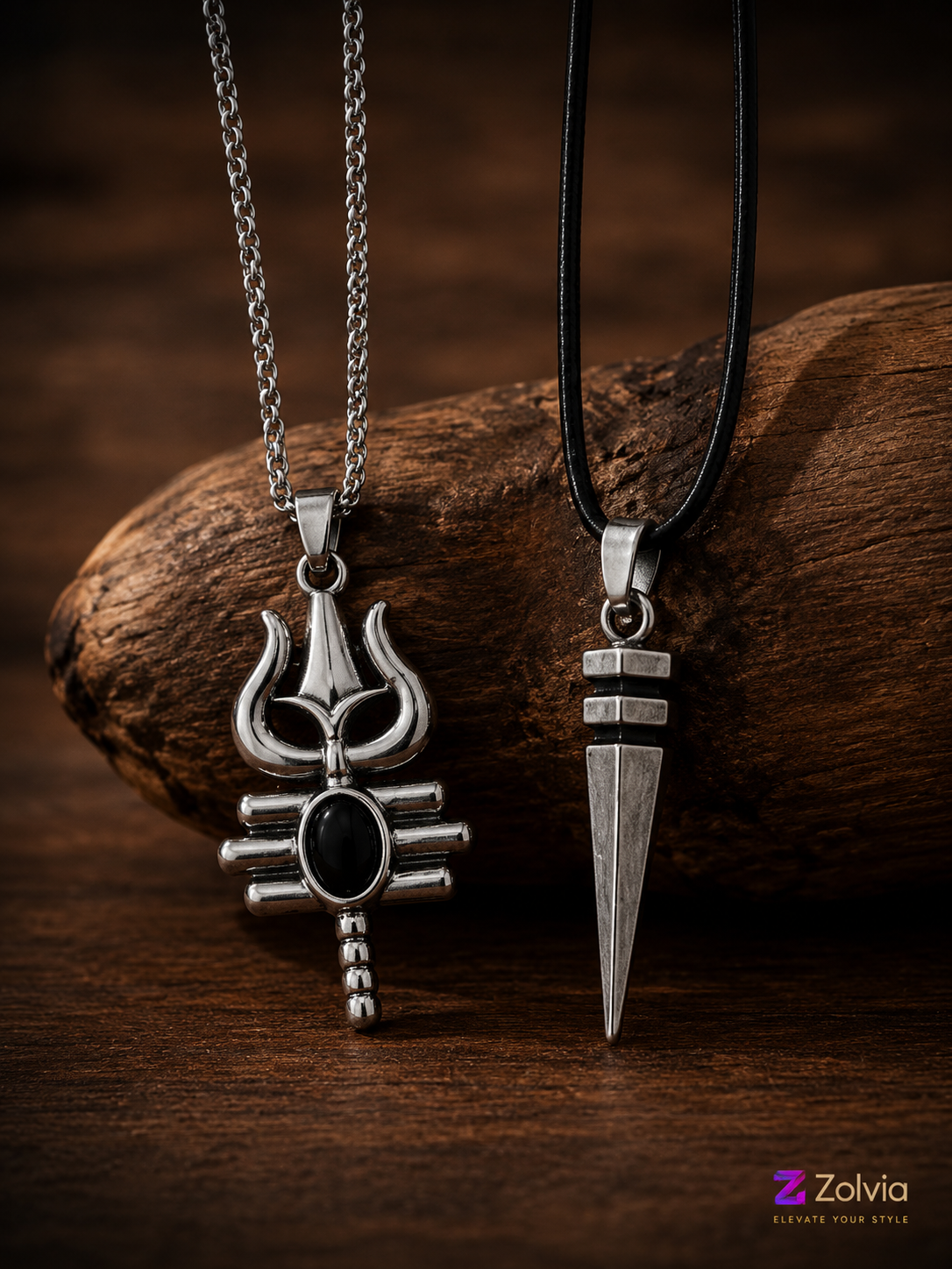 Trishul & Spear Premium Necklace Set For Men And Women 🔱