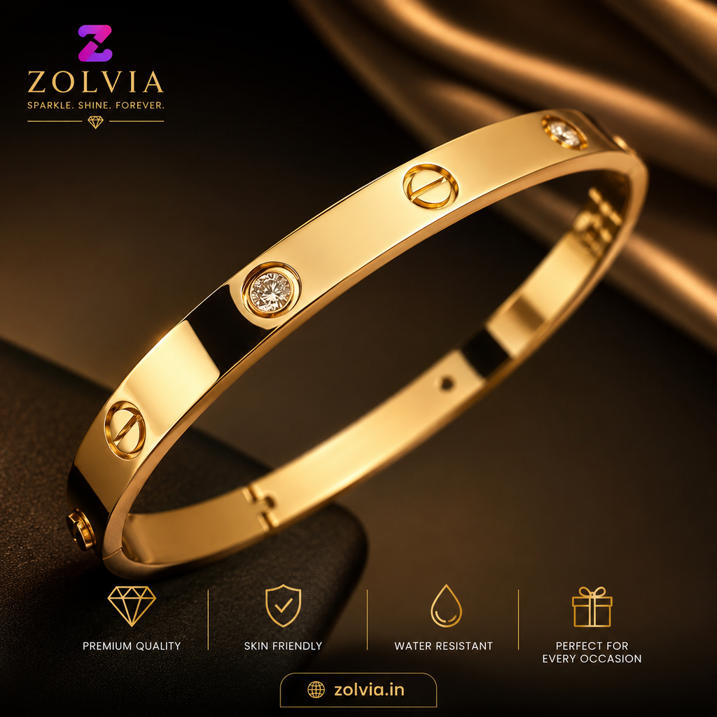 Zolvia Luxury Gold Bracelet Gift Box | Includes Free Love Note